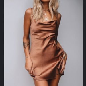 Alfie mini brown dress - Princess Polly